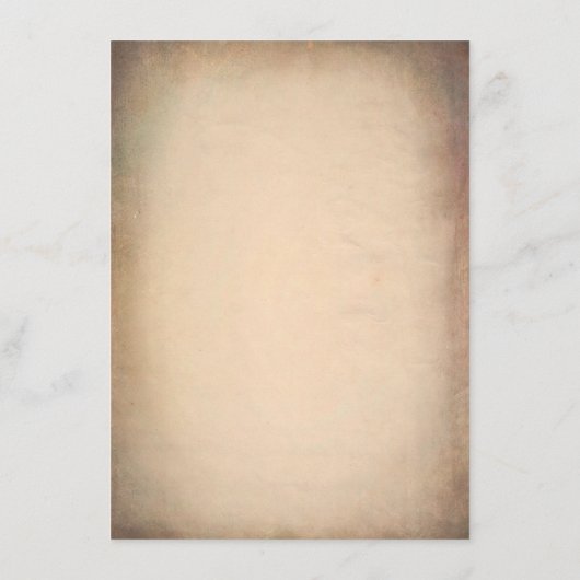 Oude  Wereld Reiskaart Trouwinformatie Informatiekaartje (Achterkant)