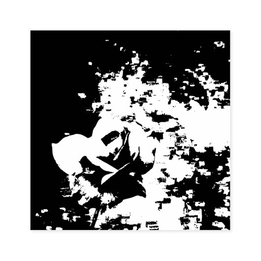 Oude Wereld Roos ontwerp Rubberstempel (Afrduk)