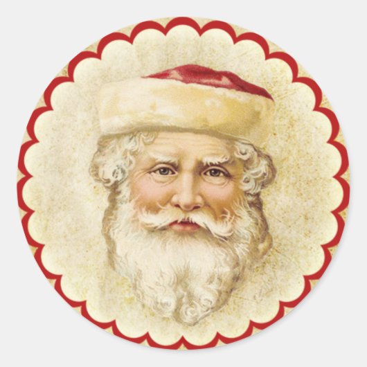  Oude Wereld Santa Sticker (Voorkant)