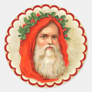  Oude Wereld Santa Sticker