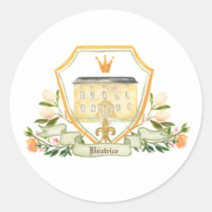 Oude Wereld Shakespeare   Sprookje Ronde Sticker