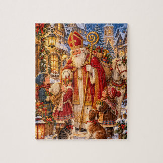 Oude Wereld Sinterklaas Kerst Dorp Verhaalboek Legpuzzel