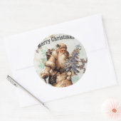 Oude Wereld Sinterklaas Kerst stickers (Envelop)