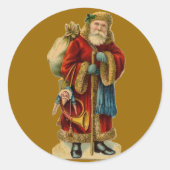  Oude Wereld Sinterklaas Kerst stickers (Voorkant)