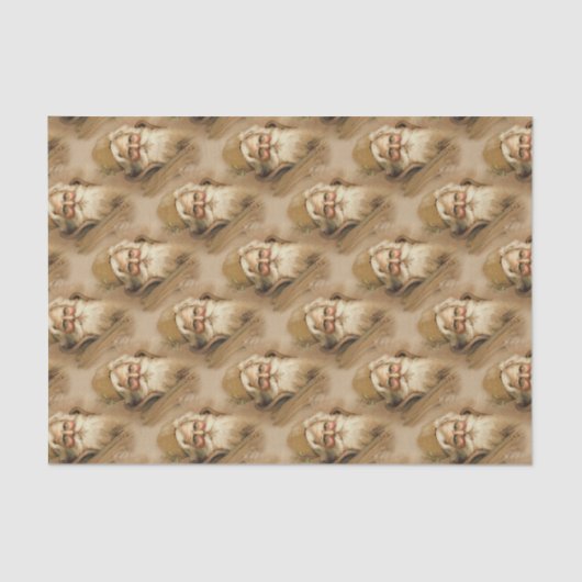 Oude Wereld Sinterklaas - Weefselpapier Tissuepapier (Voorkant)