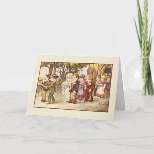  Oude Wereld Trouwen Wenskaart Kaart (Voorkant)