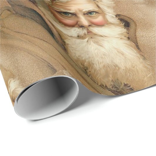 Oude Wereld Victoriaans Sinterklaas Cadeaupapier (Rol Hoek)