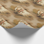 Oude Wereld Victoriaans Sinterklaas ver2 Cadeaupapier (Hoek)