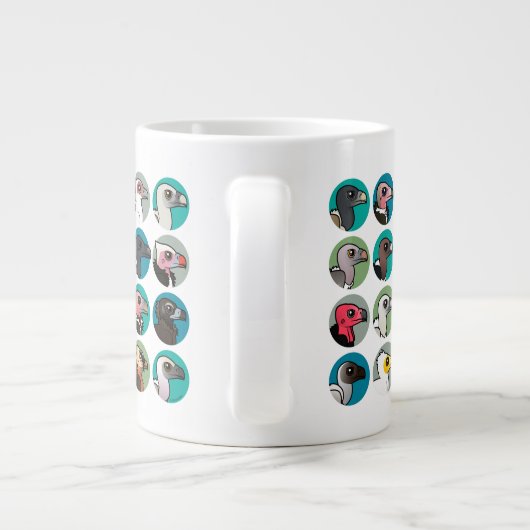 Oude Wereld Vultures Grote Koffiekop (Achterkant)