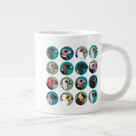 Oude Wereld Vultures Grote Koffiekop (Rechts)