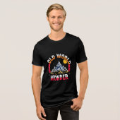 Oude Wereld Wonder Bergavontuur Tri-Blend Shirt (Voorkant volledig)