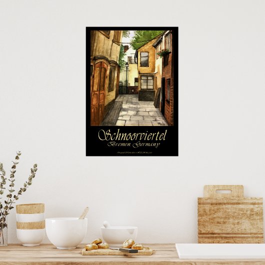 Oude wereldfeesten poster (Keuken)