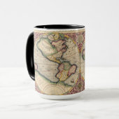 Oude Wereldkaart 1609 Mok (Voorkant links)