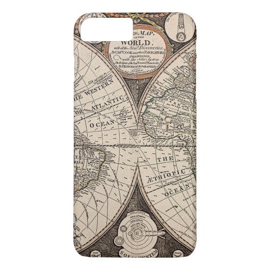 Oude wereldkaart (1766) Case-Mate iPhone case (Achterkant)