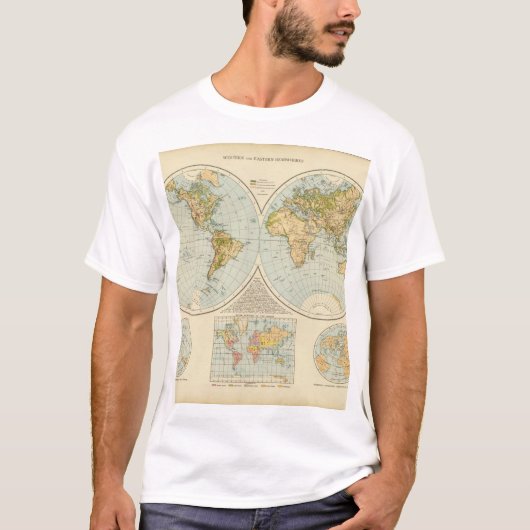 Oude Wereldkaart 32 T-shirt (Voorkant)