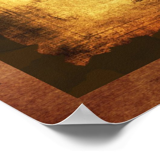 Oude Wereldkaart Antiek Poster (Hoek)