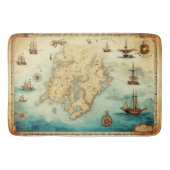 Oude Wereldkaart Badmat (Voorkant)