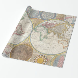 Oude Wereldkaart Cadeaupapier