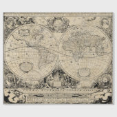  oude Wereldkaart Cadeaupapier (Vlak)