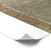 Oude Wereldkaart "Carta Marina" Poster (Hoek)