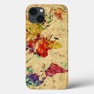 Oude wereldkaart iPhone 13 hoesje