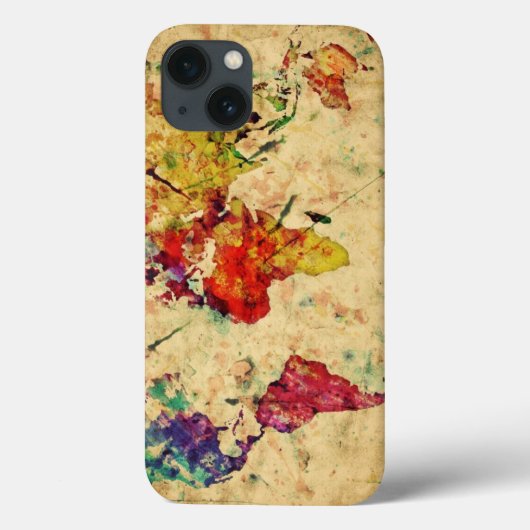Oude wereldkaart Case-Mate iPhone case (Achterkant)