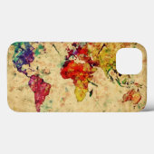 Oude wereldkaart Case-Mate iPhone case (Achterkant (horizontaal))