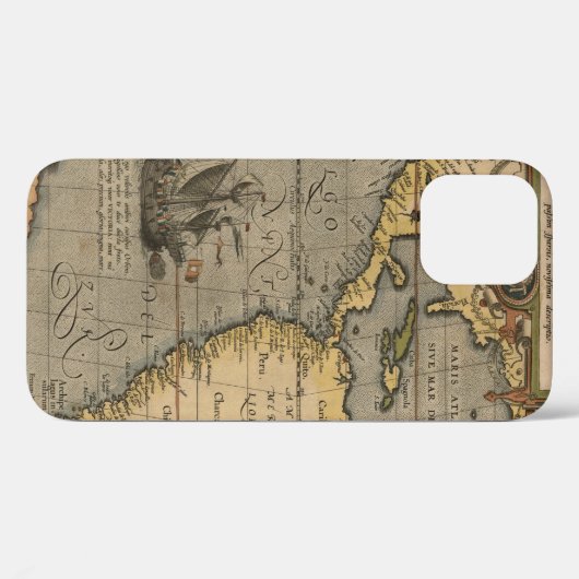 Oude Wereldkaart Case-Mate iPhone Case (Achterkant (horizontaal))