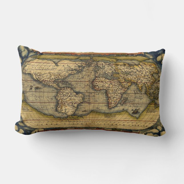 Oude Wereldkaart Cushions Kussen (Voorkant)