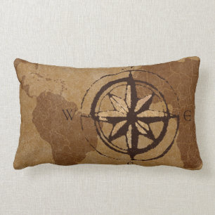 Oude Wereldkaart Decor Pillow Kussen