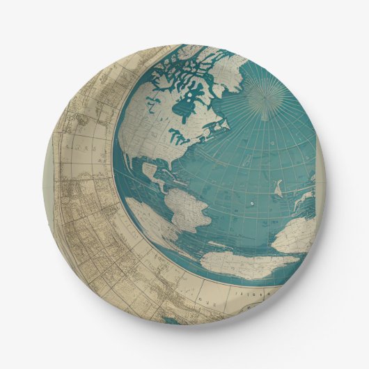 Oude Wereldkaart door CallisC Papieren Bordje (Voorkant)