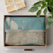 Oude  Wereldkaart door CallisC Tissuepapier (Geschenk)