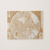 Oude Wereldkaart Foto Puzzle Legpuzzel (Horizontaal)
