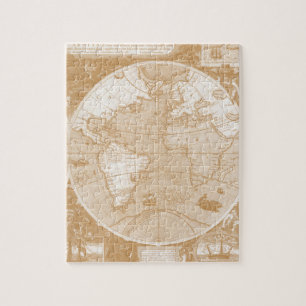 Oude Wereldkaart Foto Puzzle Legpuzzel