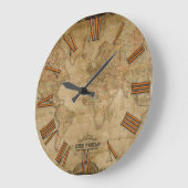 Oude Wereldkaart  Geschiedenis Ontwerper Klok (Hoek)