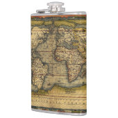 Oude Wereldkaart Heupfles (Links)