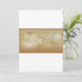 Oude Wereldkaart Kaart (Staand voorkant)