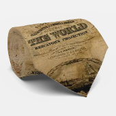 Oude Wereldkaart Klassieke Gift Design Stropdas (Opgerold)