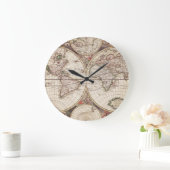 Oude Wereldkaart klok (Huis)