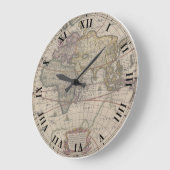 Oude Wereldkaart klok (Hoek)