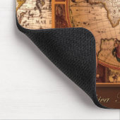 Oude Wereldkaart Kunst - 1481 Muismat (Hoek)