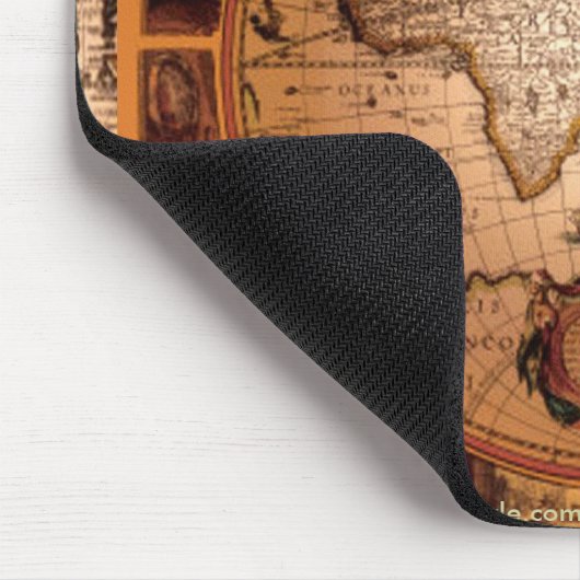 Oude Wereldkaart Kunst - 1481 Muismat (Hoek)