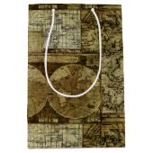  oude wereldkaart medium cadeauzakje (Voorkant)