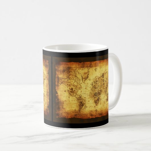 Oude Wereldkaart Mokken (Voorkant rechts)