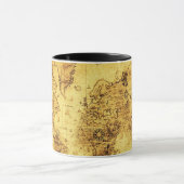 Oude Wereldkaart Mokken (Midden)