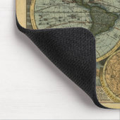 Oude Wereldkaart Mousepad Muismat (Hoek)