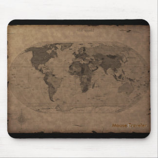 Oude Wereldkaart Mousepad Muismat