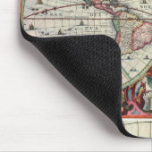Oude Wereldkaart Mousepad Muismat (Hoek)