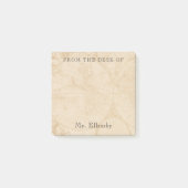 Oude Wereldkaart Naam 3x3 toevoegen Post-it® Notes (Voorkant)