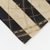 Oude Wereldkaart Nautical Anchor Monogram Fleece Deken (Hoek)